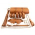 MizzZee - Antibacterial Silicone Leather SM Bondage Set (9 Pieces Set)