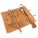 MizzZee - Antibacterial Silicone Leather SM Bondage Set (9 Pieces Set)