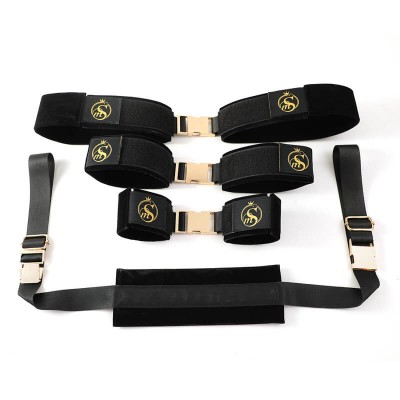 MizzZee - SM Buckled Crotch-Spreader Restraint Set MizzZee - SM Buckled Crotch-Spreader Restraint Set