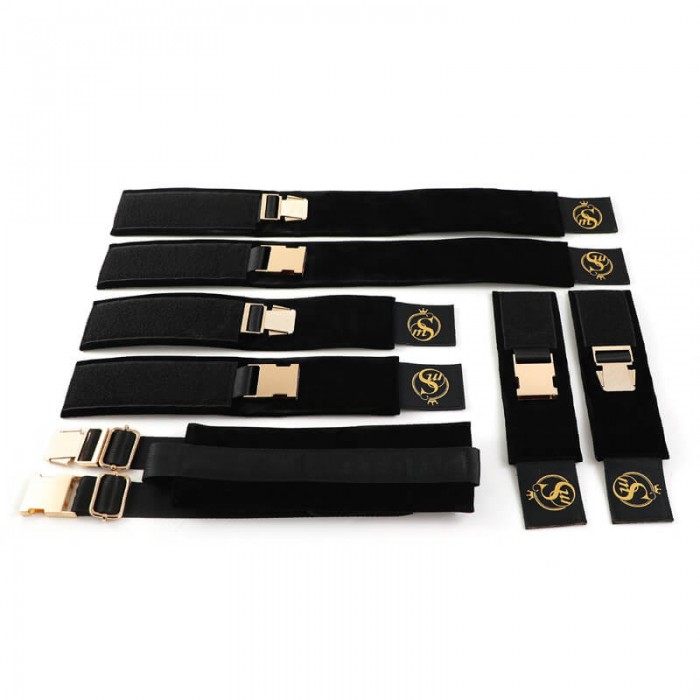 MizzZee - SM Buckled Crotch-Spreader Restraint Set MizzZee - SM Buckled Crotch-Spreader Restraint Set