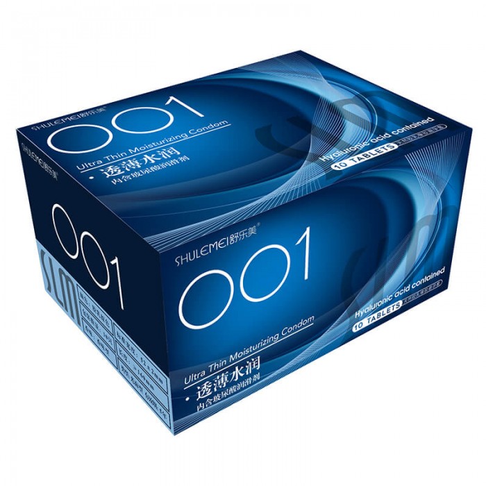 SLM - Hyaluronic Acid Contained Ultra Thin Moisturizing 001 Con dom (10Pcs)