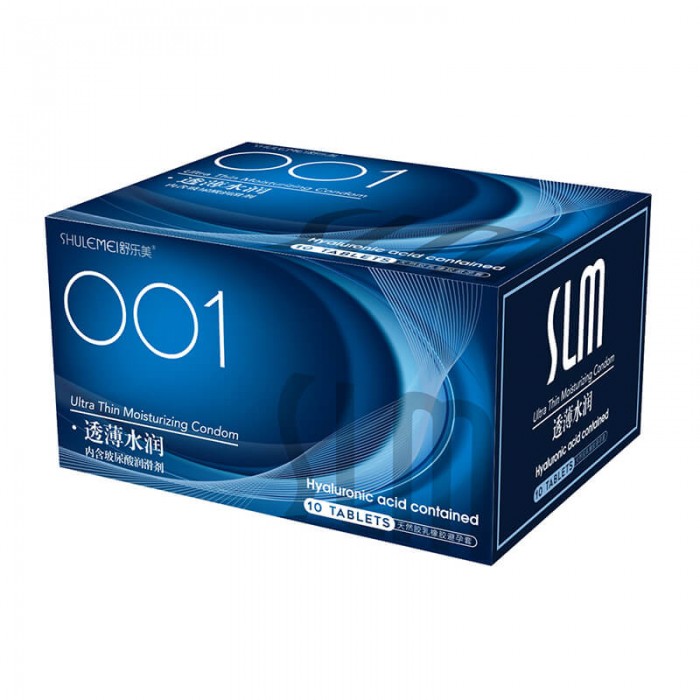 SLM - Hyaluronic Acid Contained Ultra Thin Moisturizing 001 Con dom (10Pcs)