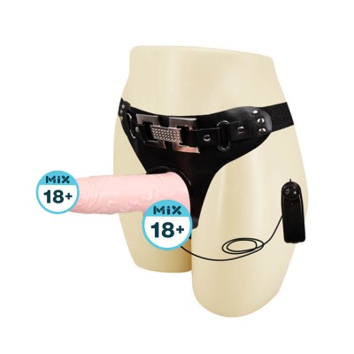 BAILE Ultra Passionate Harness Vibration Strap On Dildo (L:17cm - D:3.5cm) BAILE Ultra Passionate Harness Vibration Strap On Dildo (L:17cm - D:3.5cm)