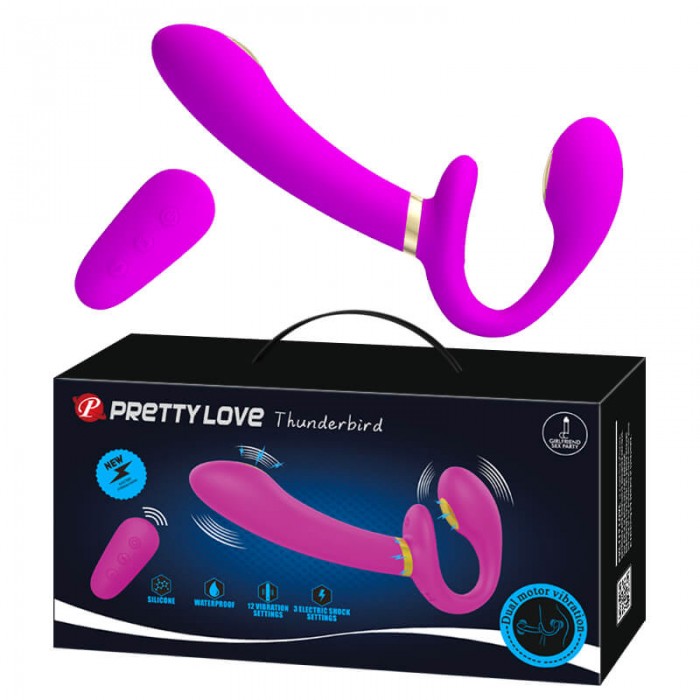 PRETTY LOVE - Thunder Bird Dual-head Electric Shock Wearable (Wireless Remote - Chargeable) PRETTY LOVE - Thunder Bird Dual-head Electric Shock Wearable (Wireless Remote - Chargeable)