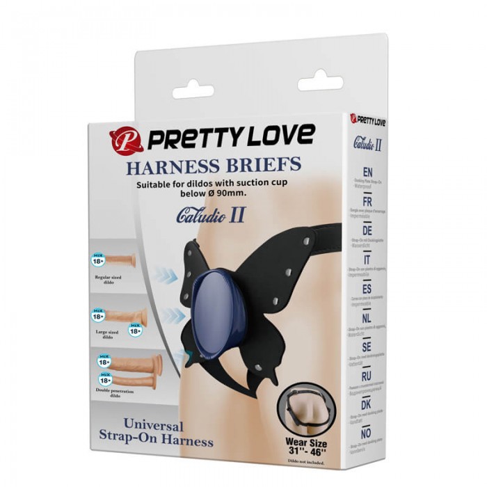 Pretty Love - Caludio II Strap-on Harness Briefs (Dildo Sold Separately) Pretty Love - Caludio II Strap-on Harness Briefs (Dildo Sold Separately)