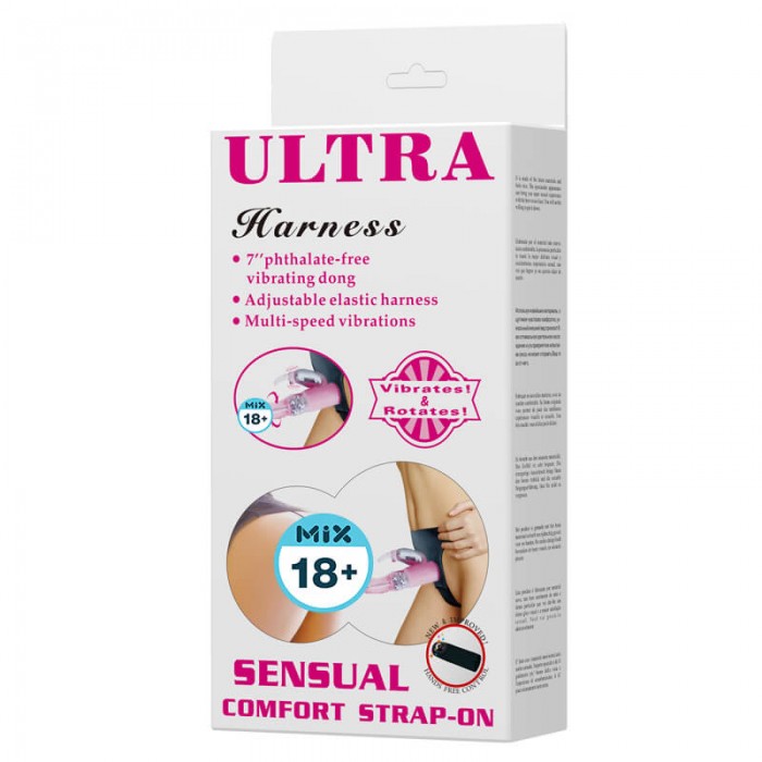 BAILE - Ultra Harness Rotate Vibrators Strap-On (L:18cm - D:3.5cm) BAILE - Ultra Harness Rotate Vibrators Strap-On (L:18cm - D:3.5cm)