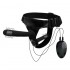 Orissi - Female Leather Strap On Vibrator (L:17cm - D:3.7cm)