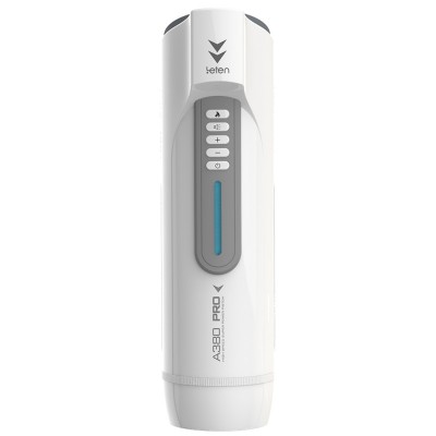 HK LETEN A380 PRO 3RD Generation High Speed Super Power Moaning Interactive Intelligent Heating Retractable Masturbator (Chargeable - White)