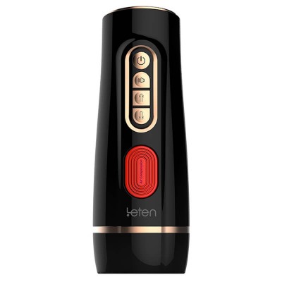 HK LETEN - AV Idol Yui Hatano Version lll Sucking Vibrating Male Masturbator (Chargeable - Black)