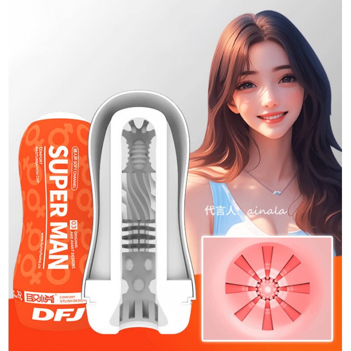 Please Me - SUPER MAN Manual Masturbator Cup (Orange 03) Please Me - SUPER MAN Manual Masturbator Cup (Orange 03)