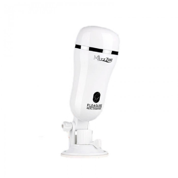 MizzZee - Hand-Free Manually Mini Masturbator Cup (White - Vaginal) MizzZee - Hand-Free Manually Mini Masturbator Cup (White - Vaginal)