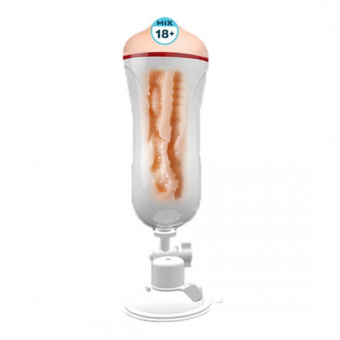 MizzZee - Hand-Free Manually Double Hole Masturbator Cup (Anal & Vaginal)