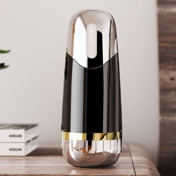 MizzZee - God of War Training Vibrations Masturbator Cup (Chargeable - Black)