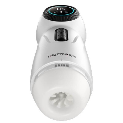 MizzZee - Space Thursting Heated Vibration Masturbator (Chargeable - White)