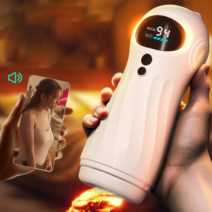 MIKJ - Meow Suction Interactive Moaning AI Masturbator Cup (Smart APP Model - Chargeable)