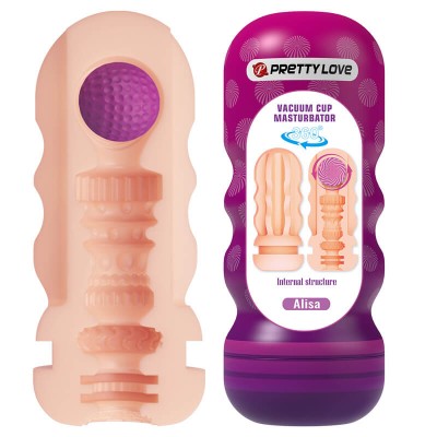 PRETTY LOVE - Alisa Vacuum Cup Masturbator With Red Sucker Ball