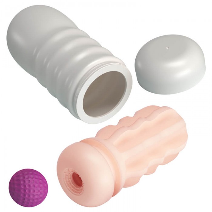 PRETTY LOVE - Flora Vacuum Cup Masturbator With Red Sucker Ball
