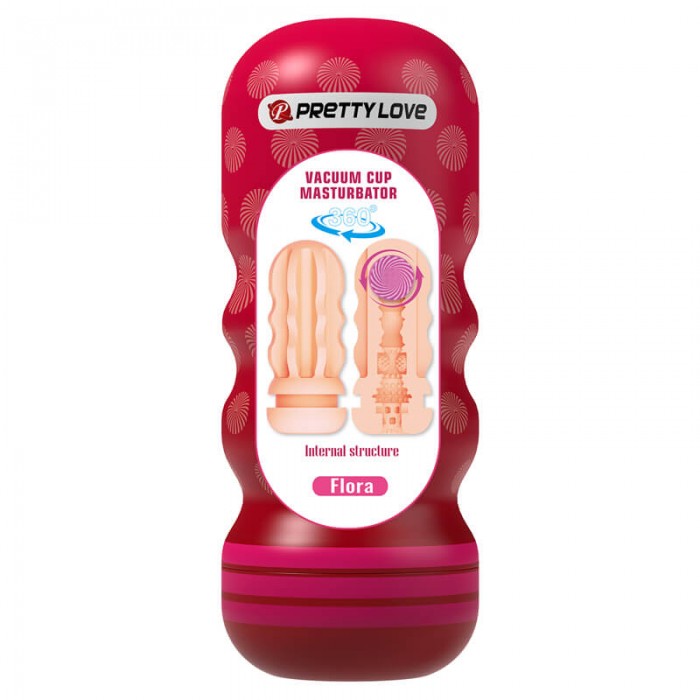 PRETTY LOVE - Flora Vacuum Cup Masturbator With Red Sucker Ball