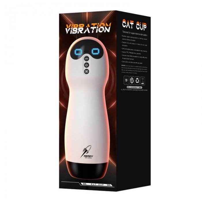 LILO - Cat Alien Male Vibrating Masturbator Cup (Chargeable - White) LILO - Cat Alien Male Vibrating Masturbator Cup (Chargeable - White)