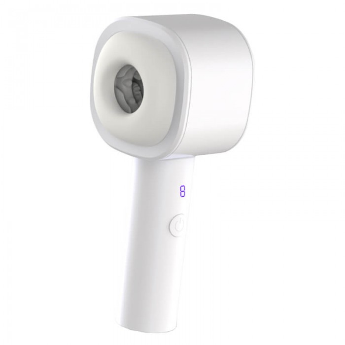 FOX - Phantom M60 Smart Retractable Moaning Masturbator Cup (Chargeable - White)