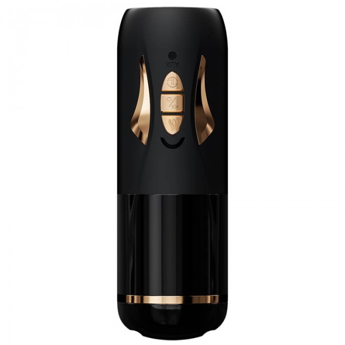 MizzZee - Galaxy-Z Thursting Heated Moaning Masturbator Cup (Chargeable - Black)