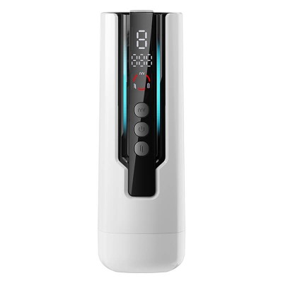 MizzZee - Calculator-X Thursting Vibrating Warming Masturbator (Chargeable - White)