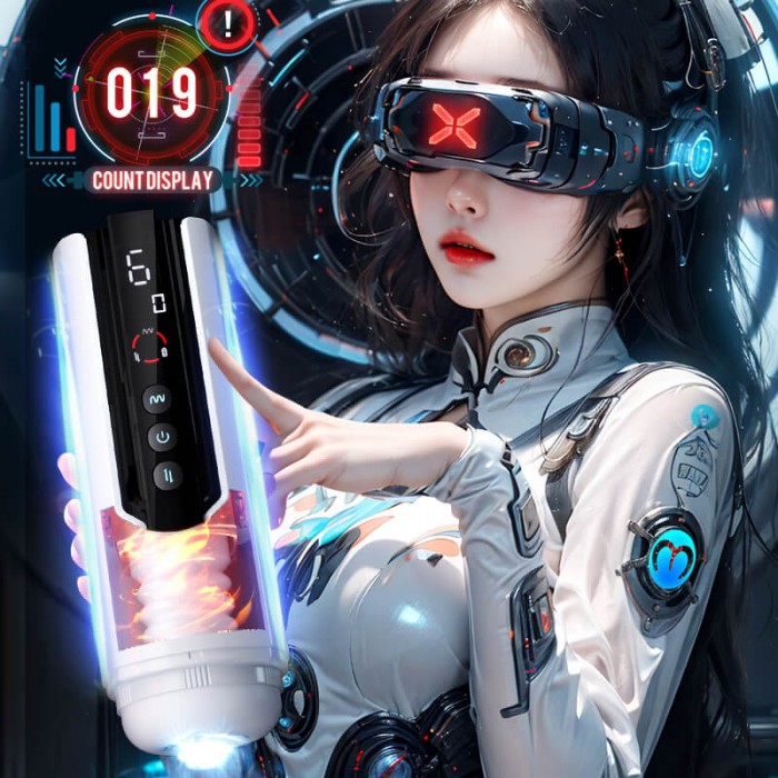 MizzZee - Calculator-X Thursting Vibrating Warming Masturbator (Chargeable - White) MizzZee - Calculator-X Thursting Vibrating Warming Masturbator (Chargeable - White)