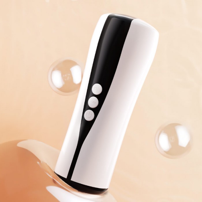 MizzZee - Vibrating Moaning Interactive Counting Masturbator Cup (Chargeable - White)