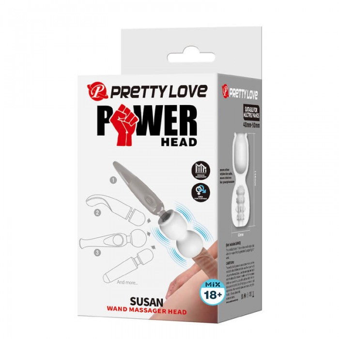 PRETTY LOVE - SUSAN AV Wand Massager Head PRETTY LOVE - SUSAN AV Wand Massager Head