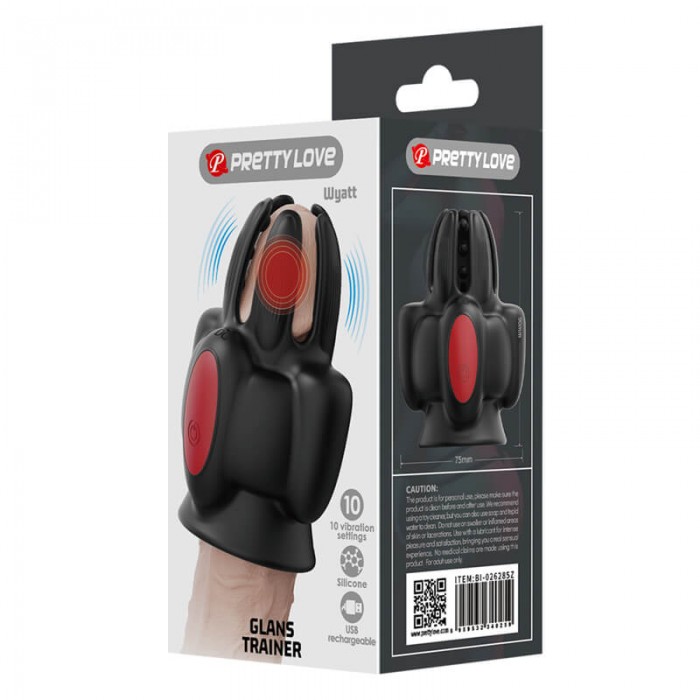 PRETTY LOVE - Wyatt Glans Trainer (Chargeable - Black) PRETTY LOVE - Wyatt Glans Trainer (Chargeable - Black)