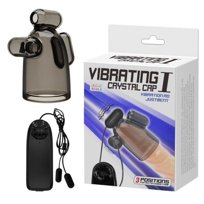 BAILE - Penis Trainer Vibrating Crystal Cap I