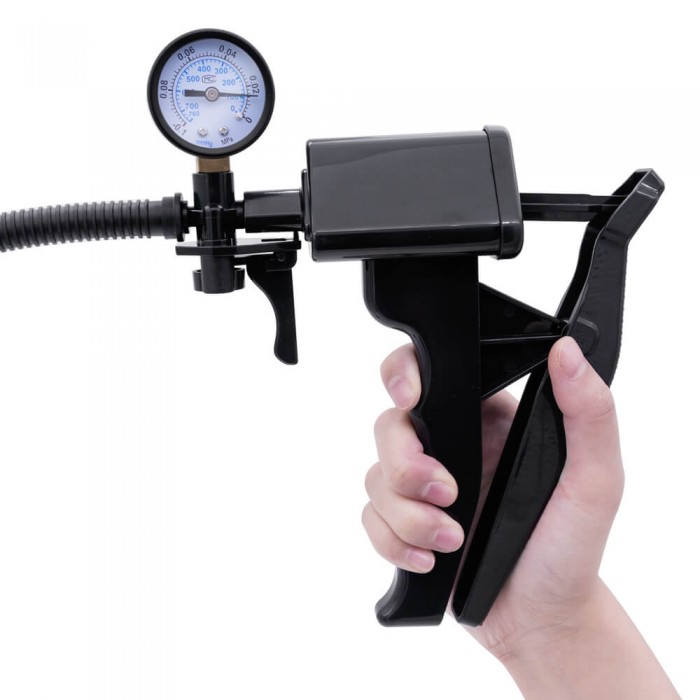 Pistol-Grip Air Vacuum Pump With Pressure Gauge Pistol-Grip Air Vacuum Pump With Pressure Gauge