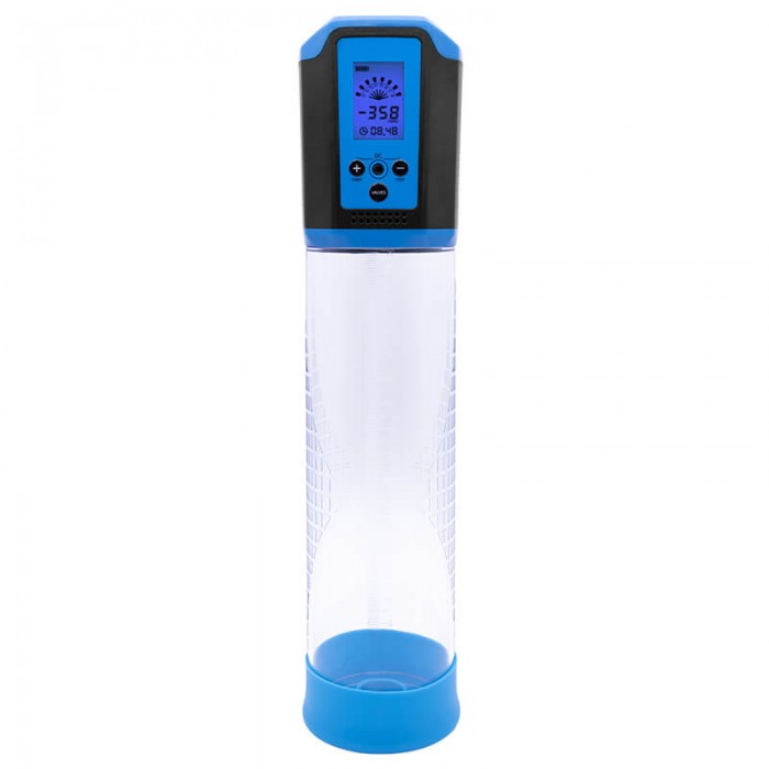LCD Electric Vacuum Penis Pump (Chargeable - Blue) LCD Electric Vacuum Penis Pump (Chargeable - Blue)