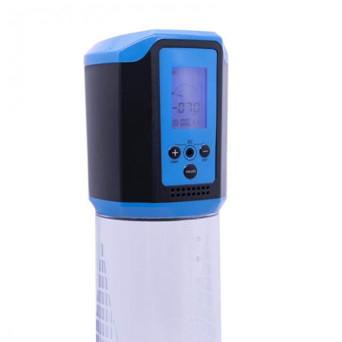 LCD Electric Vacuum Penis Pump (Chargeable - Blue) LCD Electric Vacuum Penis Pump (Chargeable - Blue)
