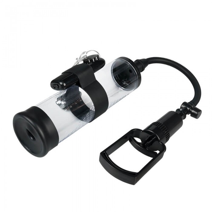 Manual Enlargement Vibration Vacuum Penis Pump (Battery - Black) Manual Enlargement Vibration Vacuum Penis Pump (Battery - Black)