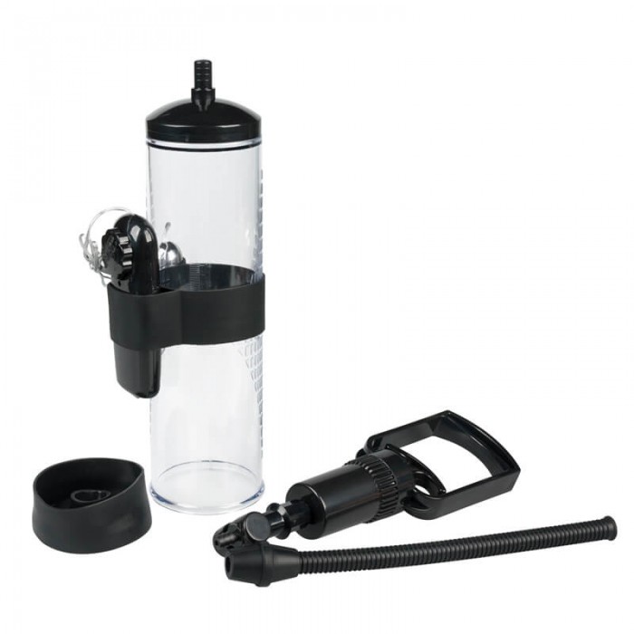 Manual Enlargement Vibration Vacuum Penis Pump (Battery - Black) Manual Enlargement Vibration Vacuum Penis Pump (Battery - Black)