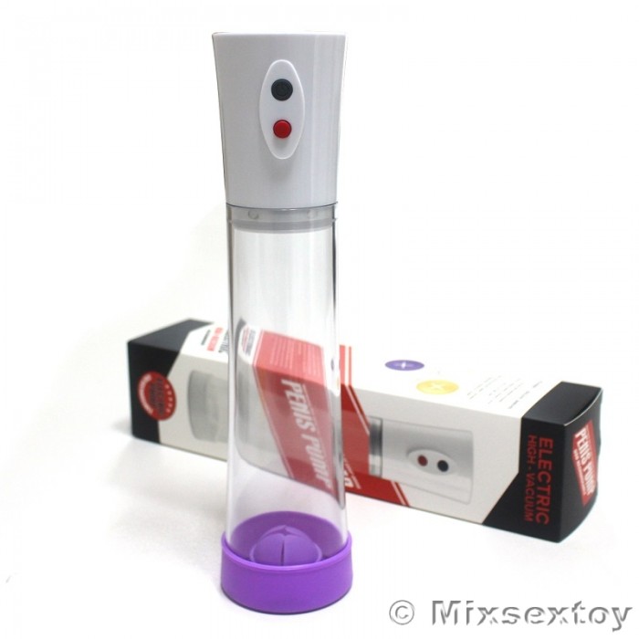 Electronic High-Vacuum Penis Pump - Penis Enlargement (Chargeable - Purple)