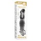 PLEASE ME - Scale-shaped Vibrating Penis Sleeve (Transparent Black)