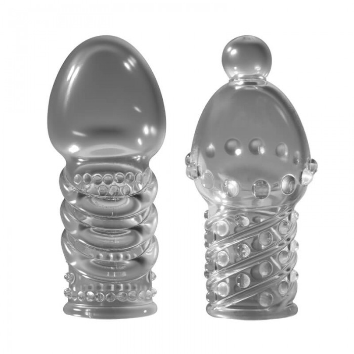 MizzZee - Soft Delay Glans Sleeve (Full Set 2 Pieces)