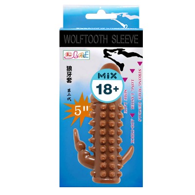 BAILE - Wolftooth Penis Sleeve (L:12.2cm - D:3.4cm) BAILE - Wolftooth Penis Sleeve (L:12.2cm - D:3.4cm)