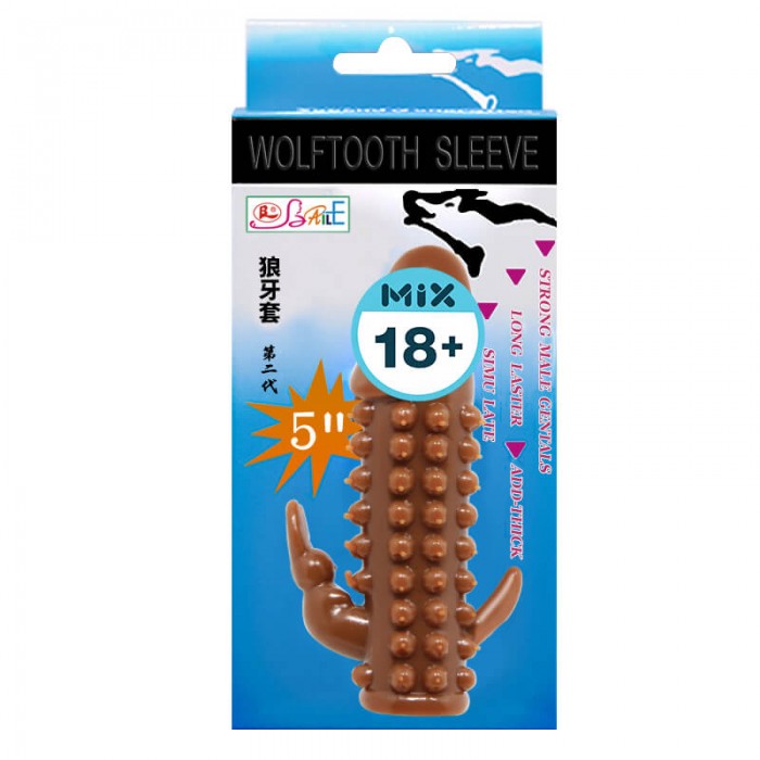 BAILE - Wolftooth Penis Sleeve (L:12.2cm - D:3.4cm) BAILE - Wolftooth Penis Sleeve (L:12.2cm - D:3.4cm)