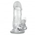 BAILE - Triple Pleasure Vibrating Crystal Rabbit Penis Sleeve (L:12.5cm - D:4cm)