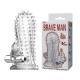 BAILE - BRAVE MAN Crystal Penis Vibrating Sleeve (L:14cm - D:4.5cm)