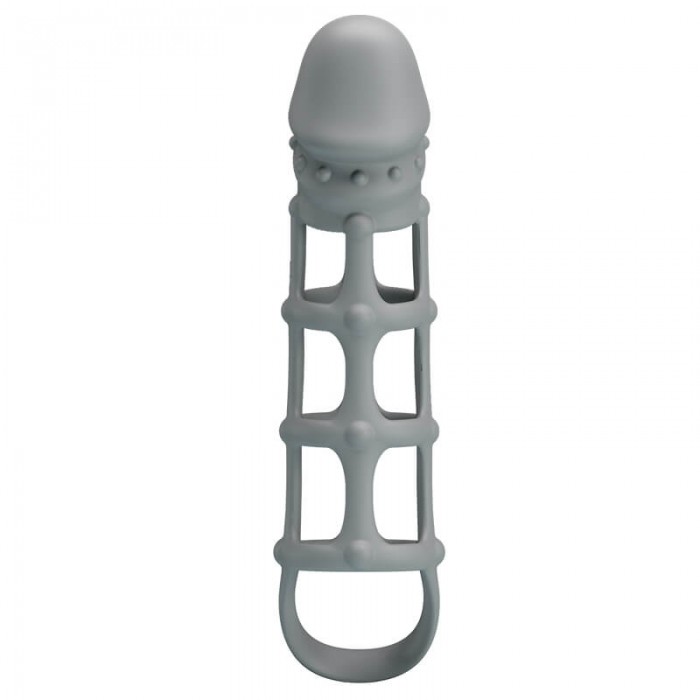 PRETTY LOVE - Penis Sleeve With Ball Strap (L:17cm - D:4cm)