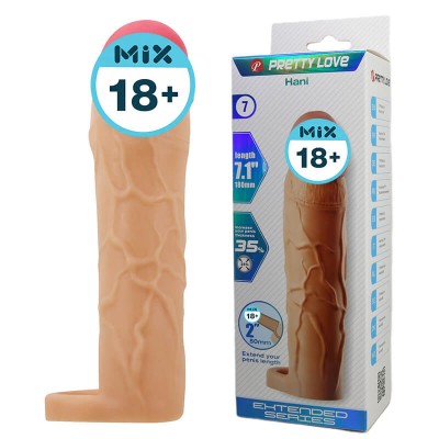 PRETTY LOVE - Hani Extended Penis Sleeve (L:18cm - D:3.9cm)
