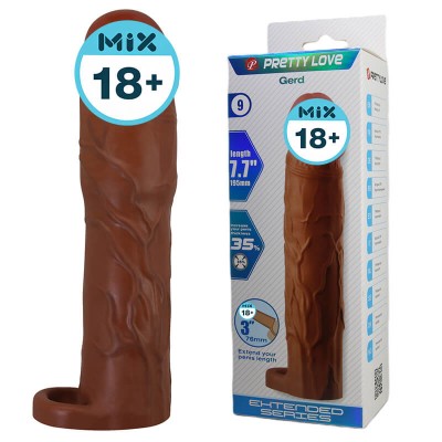 PRETTY LOVE - Gerd Extended Penis Sleeve (L:19.5cm - D:4cm)
