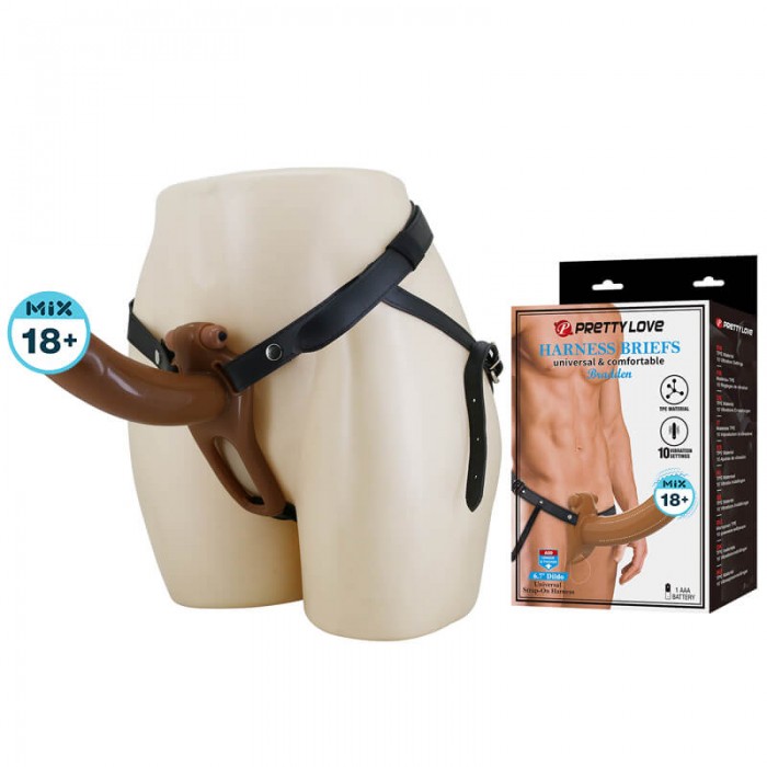 PRETTY LOVE - Bradden Harness Briefs Men's Penis Sleeve (L:17cm - D:4.5cm) PRETTY LOVE - Bradden Harness Briefs Men's Penis Sleeve (L:17cm - D:4.5cm)