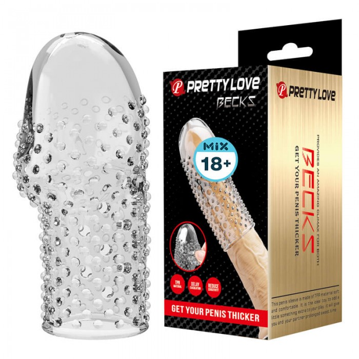 PRETTY LOVE - BECKS Men's Glans Sleeve (Transparent) PRETTY LOVE - BECKS Men's Glans Sleeve (Transparent)
