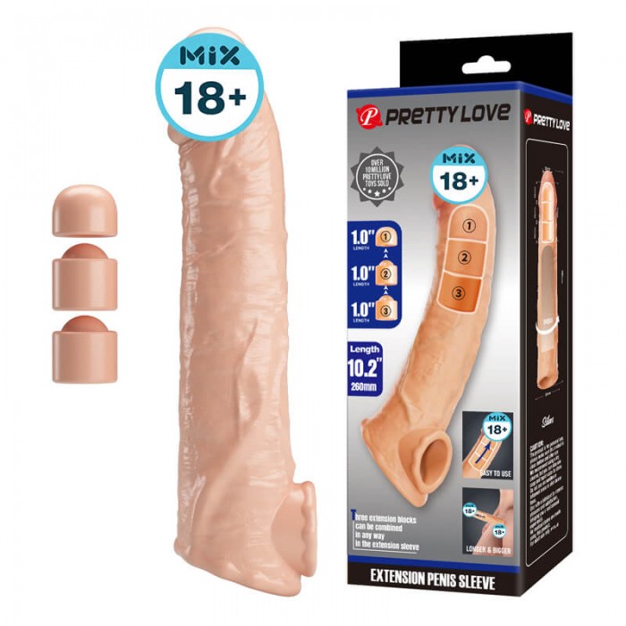 PRETTY LOVE - Celarus Extension Penis Sleeve (Skin Color) PRETTY LOVE - Celarus Extension Penis Sleeve (Skin Color)