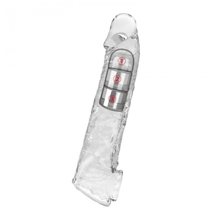 PRETTY LOVE - Celarus Extension Penis Sleeve (Transparent) PRETTY LOVE - Celarus Extension Penis Sleeve (Transparent)